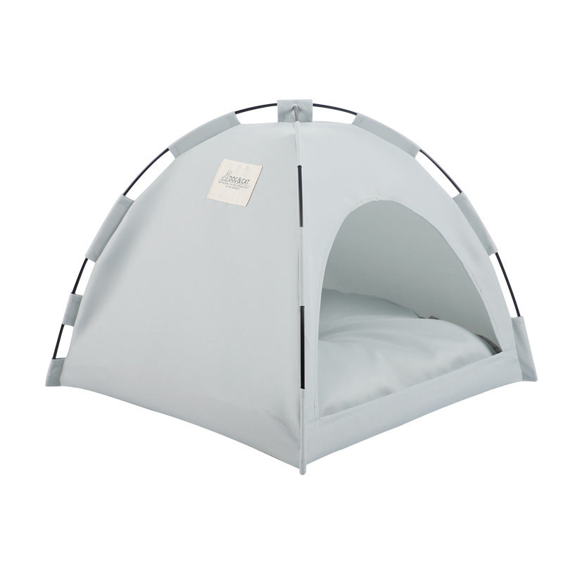Tenda para gatos, tapete refrescante, casota para cães, sofá para animais de estimação, cama para cães de campismo com almofada para canil, ninho para gatos, cama para gatos, produtos para animais de estimação
