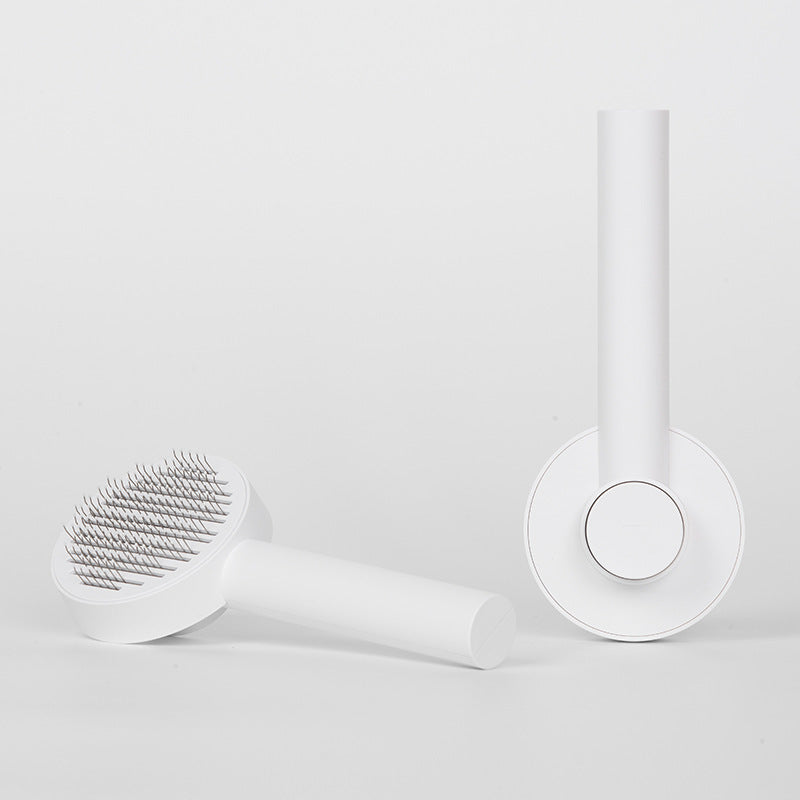 Escova removedora de pelos para animais de estimação, pente para cães e gatos, escovas de massagem autolimpantes, suprimentos para higiene