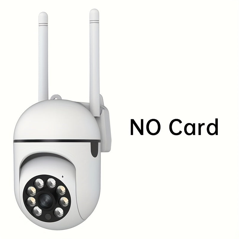Câmera com visão noturna colorida sem fio WIFI 1080P Full HD Câmera interna/externa Áudio fio WIFI Pan/Tilt/Zoom 2.4G Wi-Fi Câmera de segurança residencial inteligente com rastreamento de movimento