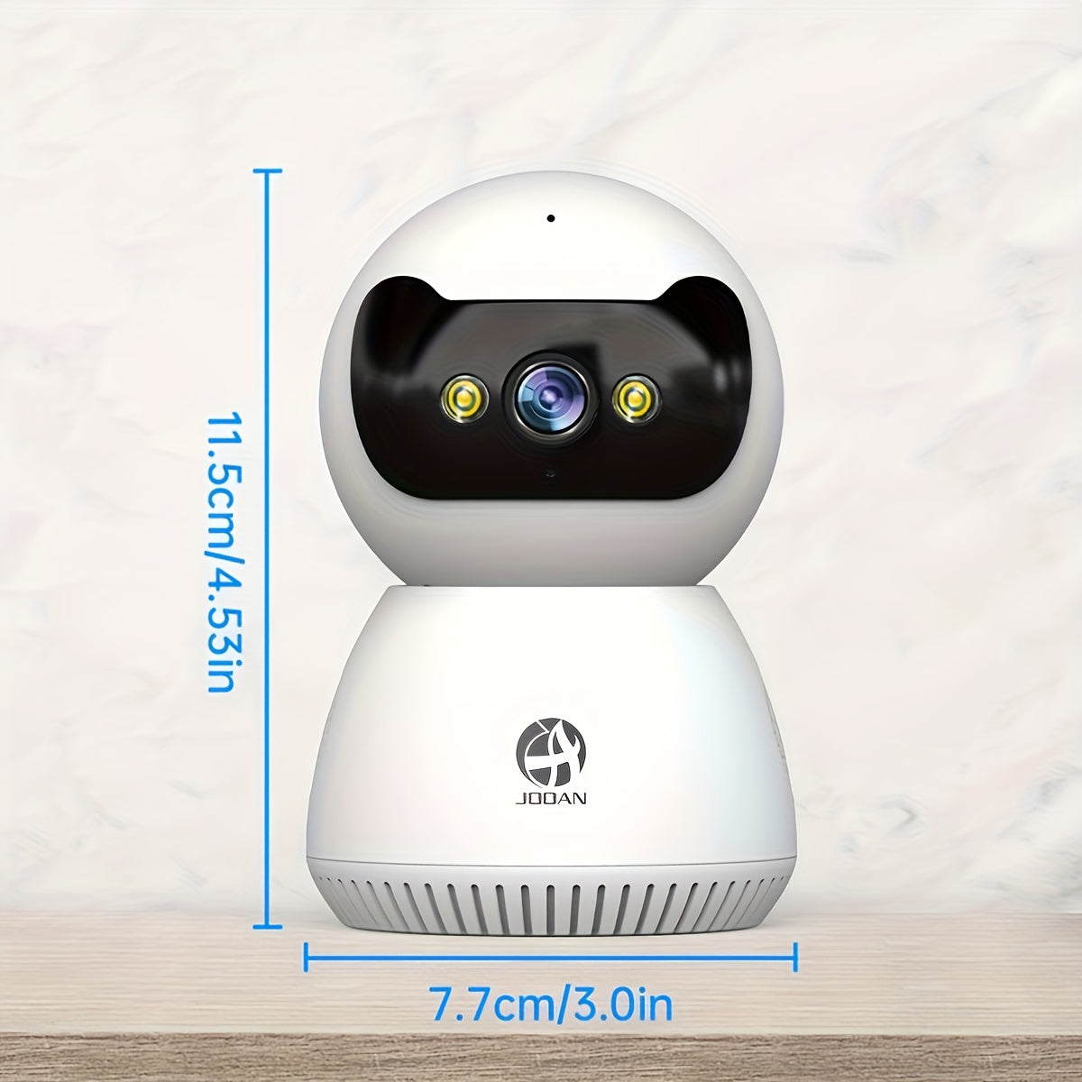 Câmera de segurança inteligente JOOAN 1080P HD com comunicação bidirecional e visão noturna