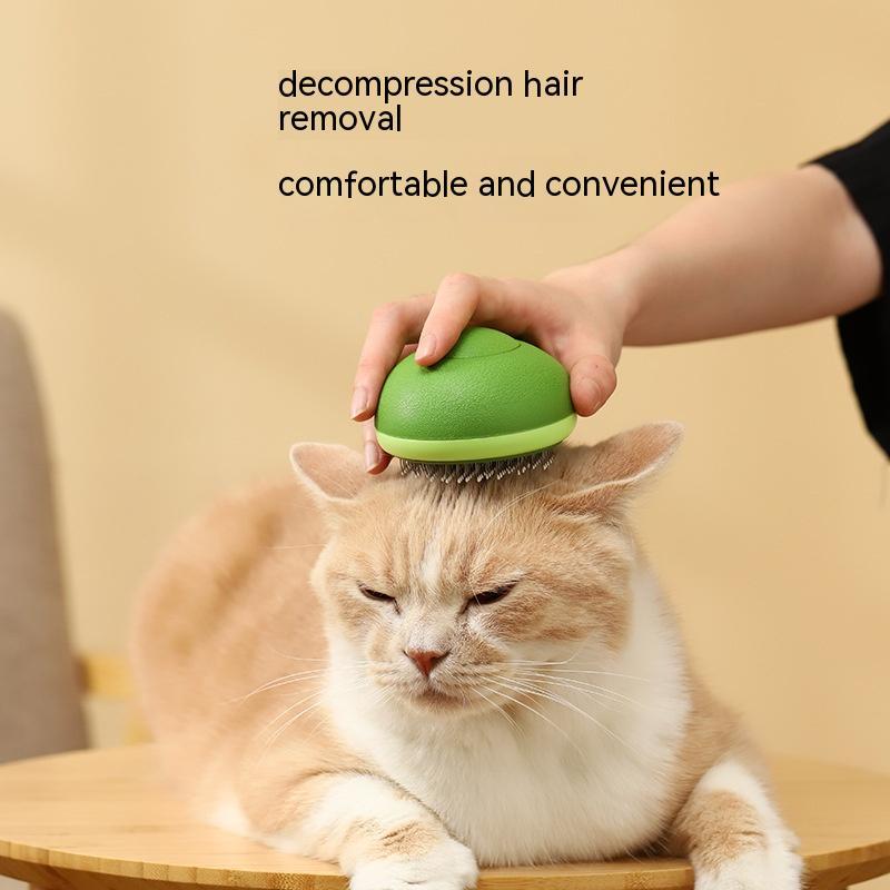Escova removedora de pelos de gato, ferramenta de limpeza em forma de abacate para cães, pentes para animais de estimação, agulha de aço inoxidável, cuidados de limpeza para animais de estimação