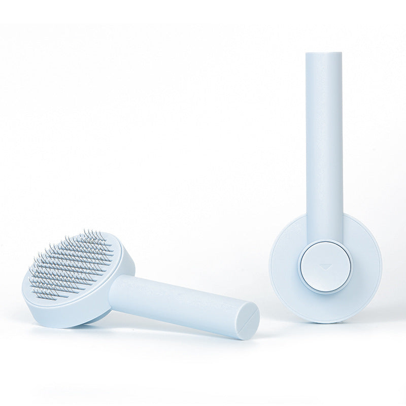 Escova removedora de pelos para animais de estimação, pente para cães e gatos, escovas de massagem autolimpantes, suprimentos para higiene