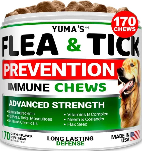 Prevenção contra pulgas e carrapatos para cães - Novo sabor