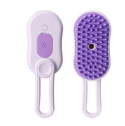 Escova elétrica para gatos e cães, escova vaporizadora 3 em 1 para massagem e remoção de pelos de gatos, pente para tosa de animais de estimação, produtos para animais de estimação