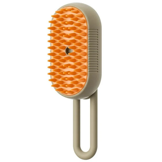 Escova elétrica para gatos e cães, escova vaporizadora 3 em 1 para massagem e remoção de pelos de gatos, pente para tosa de animais de estimação, produtos para animais de estimação