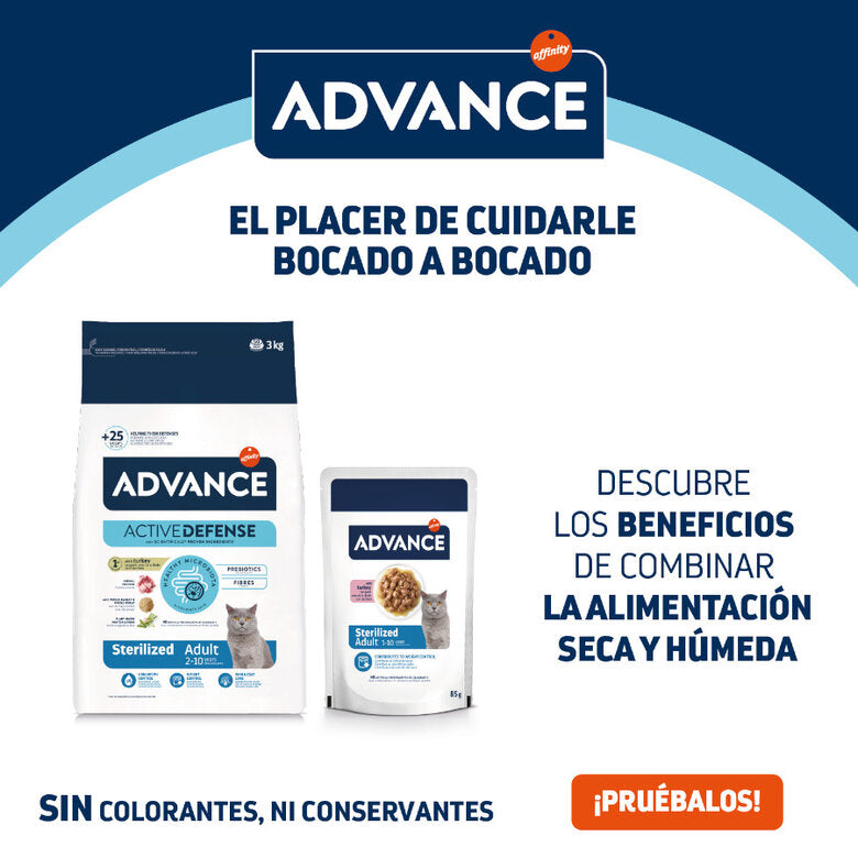 Advance Sterilized Adult Bacalhau saquetas para gatos