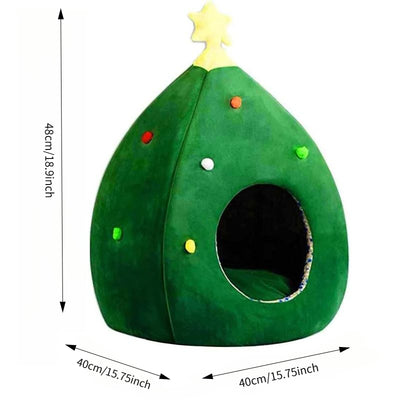 Cama de Natal para Gatos, Casa de Natal para Gatos