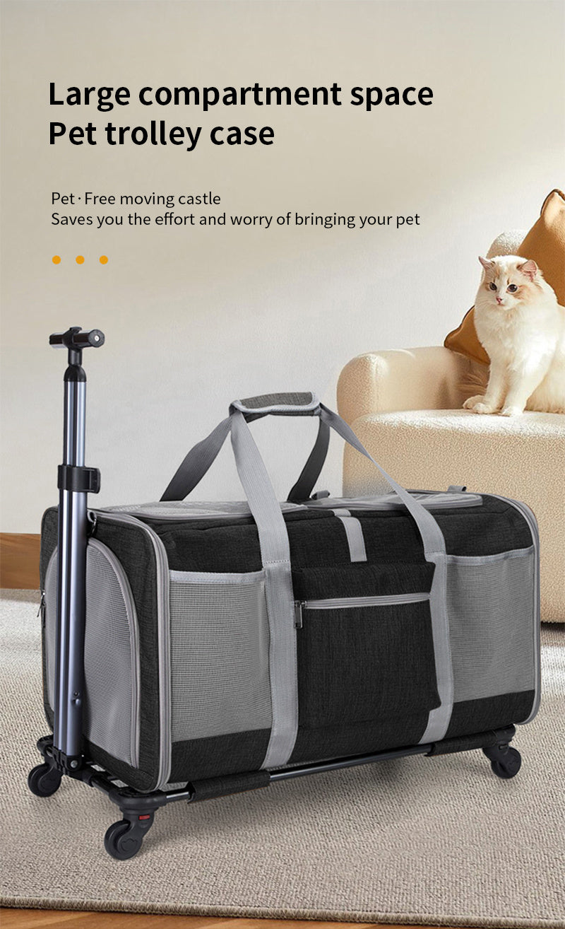 Mala de transporte multifuncional para animais de estimação, bolsa de transporte ajustável , portátil para cães e gatos ideal para passeios e viagens e