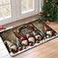 Tapete de porta com tema natalino, antiderrapante, ideal para decoração de festas e decoração de Natal. Perfeito para sala de estar, quarto e cozinha.