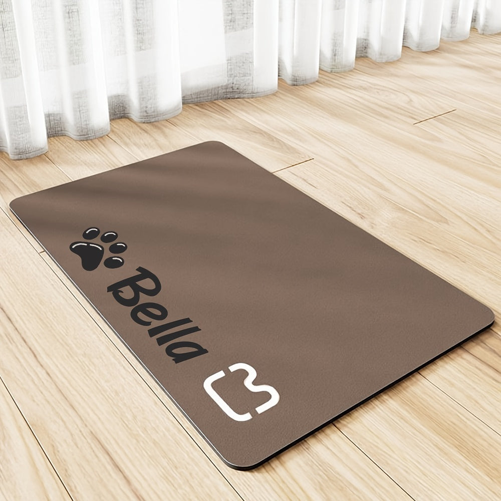 Tapete de alimentação personalizado para animais de estimação, tapete de alimentação super absorvente para cães e gatos