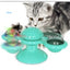 Moinho de vento giratório para gatos, brinquedo multifuncional para arranhar e coçar os dentes