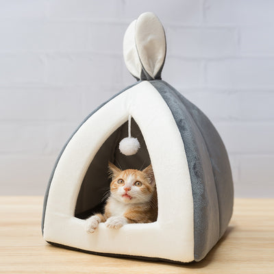 Casa para gatos, casa para gatos, vila, cama para gatos, canil para cães pequenos