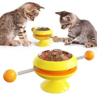 Brinquedos giratórios para gatos, suprimentos com catnip, brinquedos interativos de treinamento para gatos, acessórios para gatinhos, produtos para animais de estimação