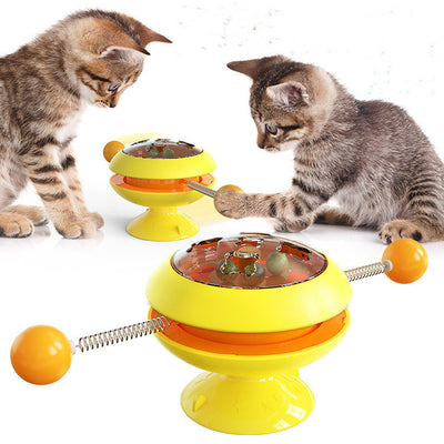 Brinquedos giratórios para gatos, suprimentos com catnip, brinquedos interativos de treinamento para gatos, acessórios para gatinhos, produtos para animais de estimação