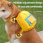 Bolsa de armazenamento para lanches de animais de estimação, mochila multifuncional de grande capacidade para cães, mochila ajustável com arnês, adequada para viagens e caminhadas com animais de estimação