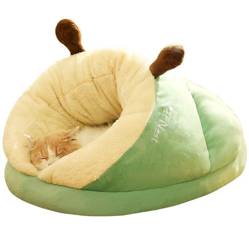 Cama para animais de estimação, pantufas de inverno para cães e gatos, ninho pequeno