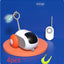 Carro de brinquedo interativo com controle remoto para gatos, carregamento USB, perseguição automática, movimento automático, carro de controle remoto inteligente, brinquedo interativo para gatos, produtos para animais de estimação
