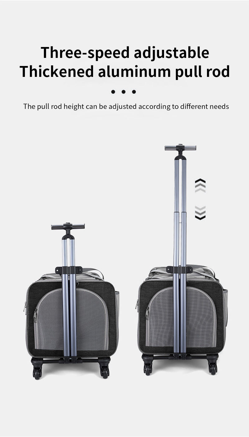 Mala de transporte multifuncional para animais de estimação, bolsa de transporte ajustável , portátil para cães e gatos ideal para passeios e viagens e