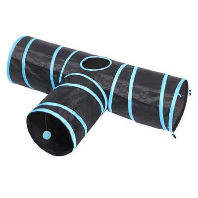 Novo túnel para gatos, caminho de escalada dobrável para animais de estimação, brinquedos para gatos