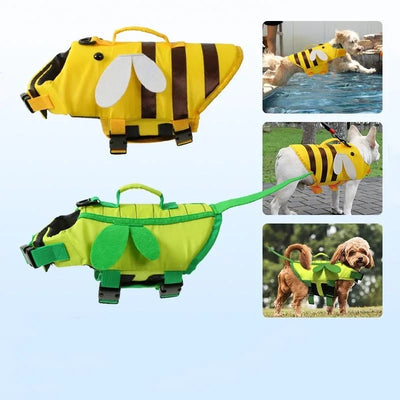 Colete salva-vidas para cachorro de verão, jaqueta, roupas refletivas para animais de estimação