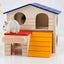 Casa pequena para animais de estimação de dois andares