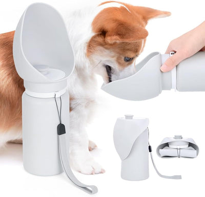 Garrafa de água para cães, portátil, para viagem, dobrável, leve, dispensador de água para cães, tigela para beber, para atividades ao ar livre
