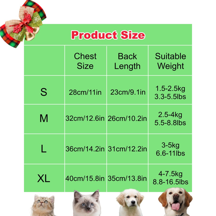 Suéter natalino de tricô quentinho e aconchegante para cães e gatos de pequeno e médio porte com renas e flocos de neve, lavável à mão,.