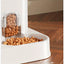 Alimentador automático integrado e dispensador de água para animais de estimação, adequado para cães e gatos.