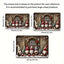 Tapete de porta com tema natalino, antiderrapante, ideal para decoração de festas e decoração de Natal. Perfeito para sala de estar, quarto e cozinha.