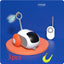 Carro de brinquedo interativo com controle remoto para gatos, carregamento USB, perseguição automática, movimento automático, carro de controle remoto inteligente, brinquedo interativo para gatos, produtos para animais de estimação