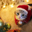 1/2pcs Conjunto de Decoração Natalina para Gatos, Chapéu Vermelho do Papai Noelo e Capa Aquecedor com Acessórios Tiara Antlerpara Filhotes .