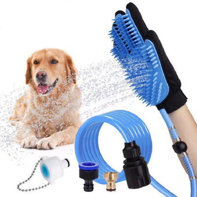 Chuveiro portátil para cães e gatos.
