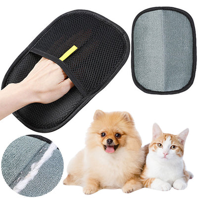 Luva removedora de pelos de animais de estimação, luvas removedoras de pelos de animais de estimação, escova para remoção de pelos de cães, gatos e coelhos com pelos longos e curtos e encaracolados