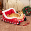 Cama de Natal para Cães com Texto de Boas Festas