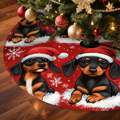 Tapete para árvore de Natal de Dachshund