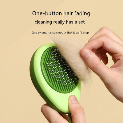 Escova removedora de pelos de gato, ferramenta de limpeza em forma de abacate para cães, pentes para animais de estimação, agulha de aço inoxidável, cuidados de limpeza para animais de estimação
