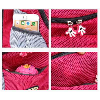 Mochila para transporte de cães de estimação, de viagem portátil com dois ombros, bolsa de malha para transporte de cães de estimação ao ar livre