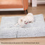 Cama para cão,  em veludo rosa, camas para cães pequenos, médios e grandes, circular em lã, macias e macias, tapetes para cães dormirem fofinhos