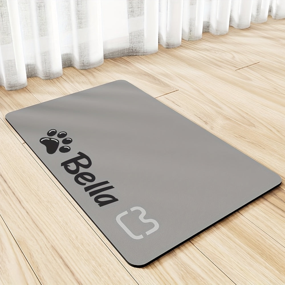 Tapete de alimentação personalizado para animais de estimação, tapete de alimentação super absorvente para cães e gatos