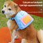 Bolsa de armazenamento para lanches de animais de estimação, mochila multifuncional de grande capacidade para cães, mochila ajustável com arnês, adequada para viagens e caminhadas com animais de estimação