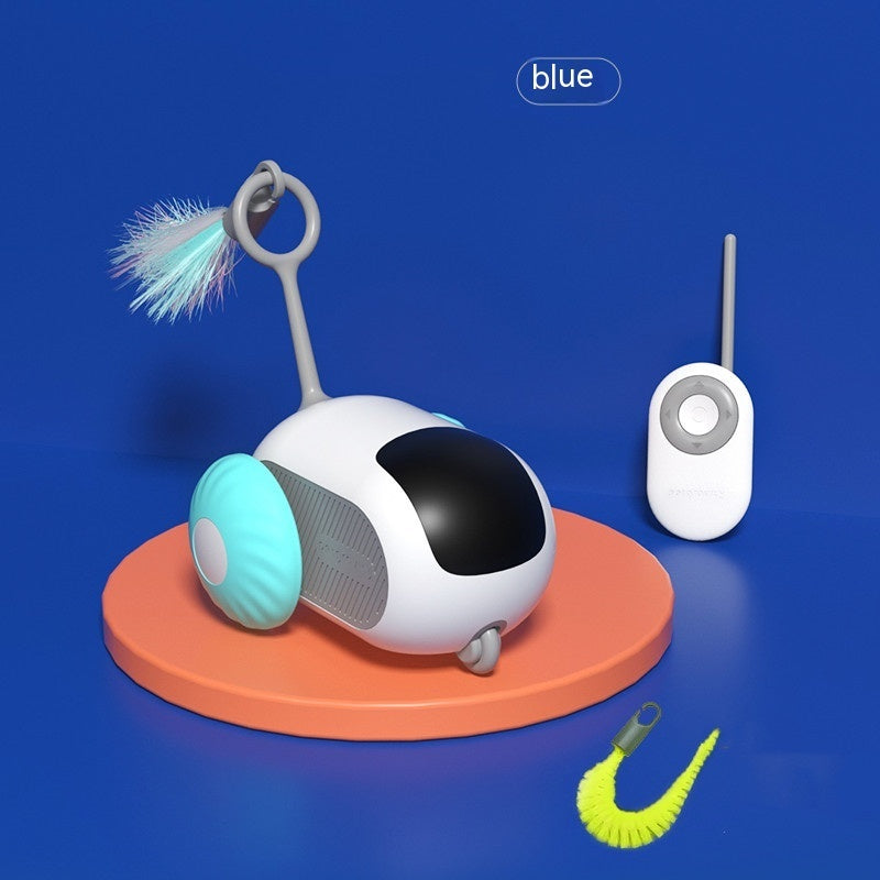 Carro de brinquedo interativo com controle remoto para gatos, carregamento USB, perseguição automática, movimento automático, carro de controle remoto inteligente, brinquedo interativo para gatos, produtos para animais de estimação