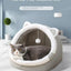 Ninho para Gatos com Orelhas, Modelo Four Seasons General, Semi-fechado, Quente para o Inverno