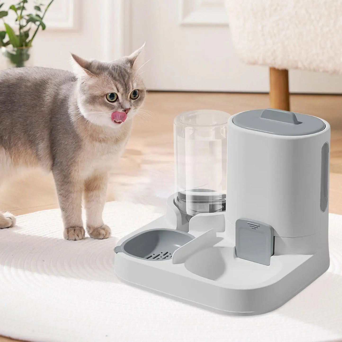 Alimentador automático para animais de estimação, dispensador de água, tigela portátil para cães
