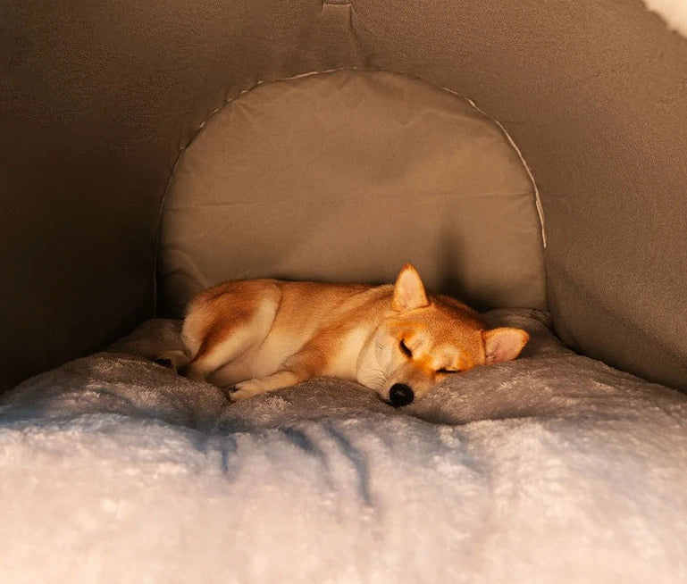 Casinha de cachorro quentinha para o inverno, tapete ninho, tenda para sono profundo, casinha para gatos