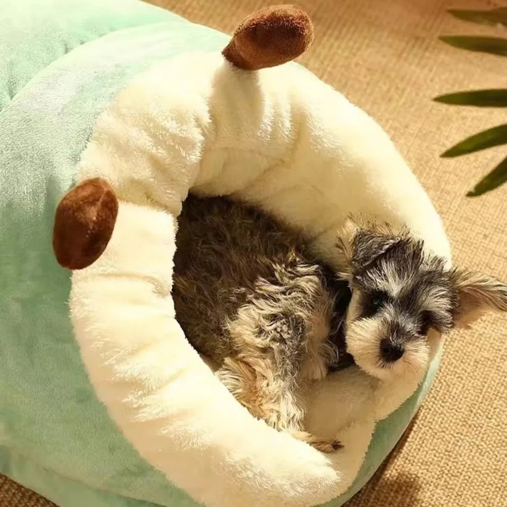 Cama Quentinha para Cães e Gatos - Lavável e Dobrável
