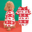 Roupa de Natal quentinha para animais de estimação, ideal para cães e gatos de pequeno e médio porte.