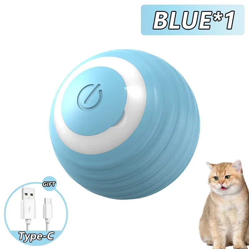 Bola Inteligente Interativa para Gatos - Brinquedo Automático Eletrónico