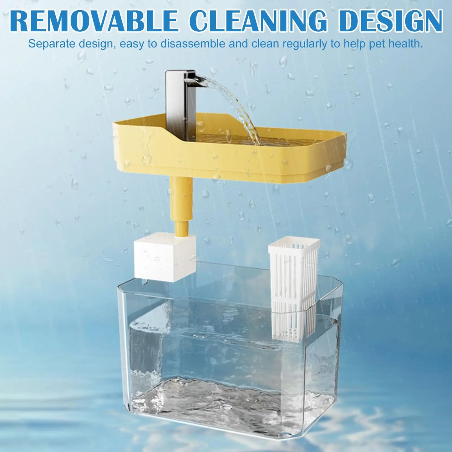 Bebedouro Automático para Gatos com Filtro USB