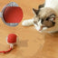 Set of 2 interactive cat balls with USB rechargeable motor and random rolling motion.
