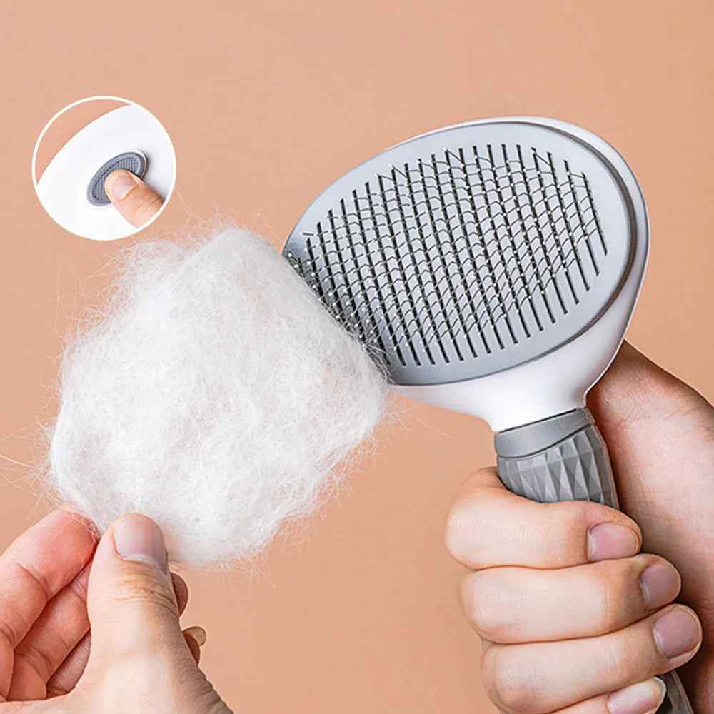 Pente autolimpante para remoção de pelos, escova removedora de pelos para gatos, pentes para cães.